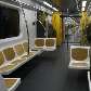 Foto dos bancos dos novos trens que irão rodar na Linha 4 - Amarela do Metrô de São Paulo