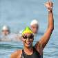 Poliana Okimoto comemora o bronze do Mundial ainda no mar de Roma