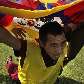 Tibetano ativista protesta contra governo Chinês em frente a embaixada chinesa em Nova Delhi
