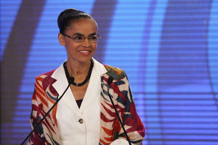 Marina durante debate promovido pela TV Record - 26.09.2010