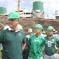Ídolos Marcos e Ademir da Guia visitam obras da Arena Palestra Itália