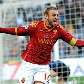 De Rossi comemora o primeiro gol da vitória da Roma por 2 a 1 sobre a Inter de Milão, pelo Italiano De Rossi comemora o primeiro gol da vitória da Roma por 2 a 1 sobre a Inter de Milão, pelo Italiano