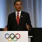 Barack Obama discursa durante apresentação de Chicago aos membros do COI