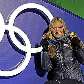 A americana Lindsey Vonn exibe suas duas medalhas - um ouro e um bronze - dos Jogos de Inverno A americana Lindsey Vonn exibe suas duas medalhas - um ouro e um bronze - dos Jogos de Inverno