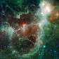 Coração e alma de nébula da constelação Cassiopeia a 6 mil anos luz de distância da Terra Coração e alma de nébula da constelação Cassiopeia a 6 mil anos luz de distância da Terra