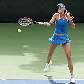 Daniela Hantuchova rebate bola em jogo do Torneio de Dubai Daniela Hantuchova rebate bola em jogo do Torneio de Dubai