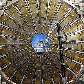 Partes do detector de particulas CMS, um dos quatro detectores do acelerador de particulas LHC