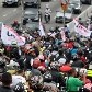 Motoboys de São Paulo protestaram contra regras mais rígidas 