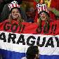 Sorrisos das torcedoras paraguaias no estádio Ellis Park