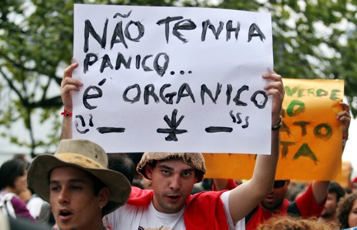 Confira imagens da marcha da maconha no Rio de Janeiro 