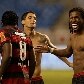 Jogadores do Flamengo comemoram vitória nos pênaltis sobre Fluminense na semifinal da Taça Rio Jogadores do Flamengo comemoram vitória nos pênaltis sobre Fluminense na semifinal da Taça Rio