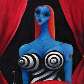 Blue Girl with Wine, 1997. Exposição 