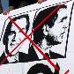 Protesto para mudarem o nome da rua em homenagem ao ex presidente, Bush, nos EUA