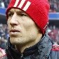 Arjen Robben, do Bayern de Munique, chega ao estádio para jogo contra o Kaiserslautern