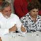 Presidente Lula e da candidata do PT a presidência, Dilma Rousseff