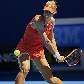 Elena Dementieva faz careta para retornar a bola Elena Dementieva faz careta para retornar a bola