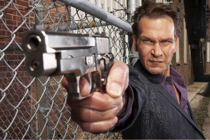 Swayze em The Beast, seu último trabalho, em 2009