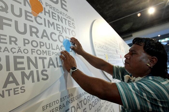 Instalação da exposição 