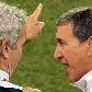 Carlos Alberto Parreira dicute com o técnico da França, Raymond Domenech Carlos Alberto Parreira dicute com o técnico da França, Raymond Domenech