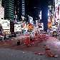Região da Times Square, muito frequentada por turistas, ficou completamente deserta Região da Times Square, muito frequentada por turistas, ficou completamente deserta