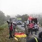 Ônibus capotou no sul da Bahia
