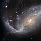 A galáxia em espiral NGC 1672 também é registrada pelo Hubble A galáxia em espiral NGC 1672 também é registrada pelo Hubble