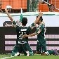 Pedro Carmona comemora o gol que deu a vitória ao Palmeiras