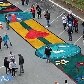 Fiéis se unem para preparar tapete de Corpus Christi em Santana de Parnaíba