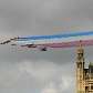 Aviões se exibem em Londres