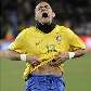 Daniel Alves comemora gol em Brasil 1 x 0 África do Sul em Johannesburgo