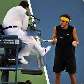 Argentino Juan Martin del Potro reclama com a arbitragem na final do US Open