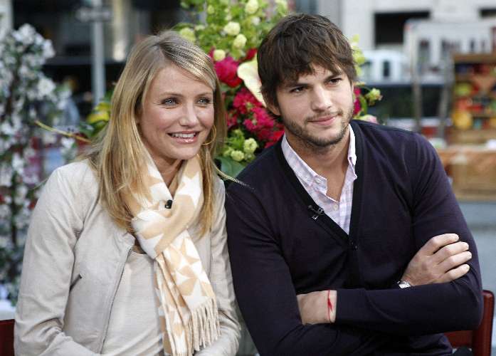 Cameron Diaz e Ashton Kutcher participam de programa da NBC