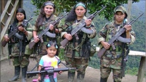 Teenagers recruited by the FARC