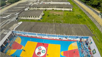 Vista aérea do presídio Anísio Jobim - AFP Vista aérea do presídio Anísio Jobim - AFP