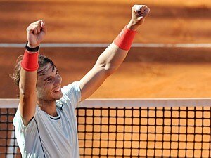 Nadal arrasa Federer e conquista 7.º título em Roma - Ettore Ferrari/EFE Nadal arrasa Federer e conquista 7.º título em Roma - Ettore Ferrari/EFE
