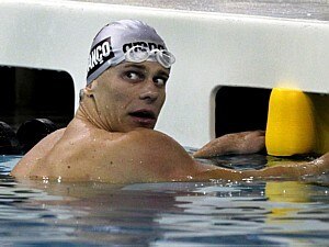 Junto com Thiago Pereira, Cielo foi o mais r&aacute;pidos nos 100 m livre e nos 200 m medley, respectivamente - Jeff Roberson/AP