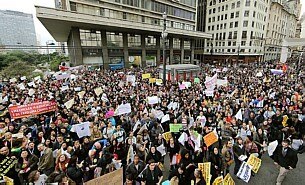 FOTO: Protesto de professores