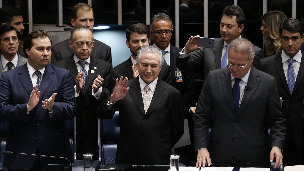 Temer é notificado sobre cassação de Dilma - Beto Barata/Presidência