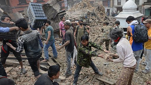 Terremoto de magnitude 7,8 atinge o Nepal - AFP