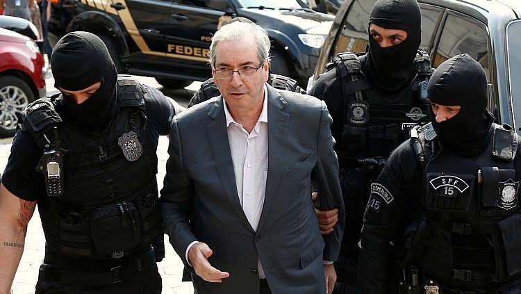 Cunha está preso no Complexo Médico Penal de Pionhais, na tregião metropolitana de Curitiba. Foto: Reuters Cunha está preso no Complexo Médico Penal de Pionhais, na tregião metropolitana de Curitiba. Foto: Reuters