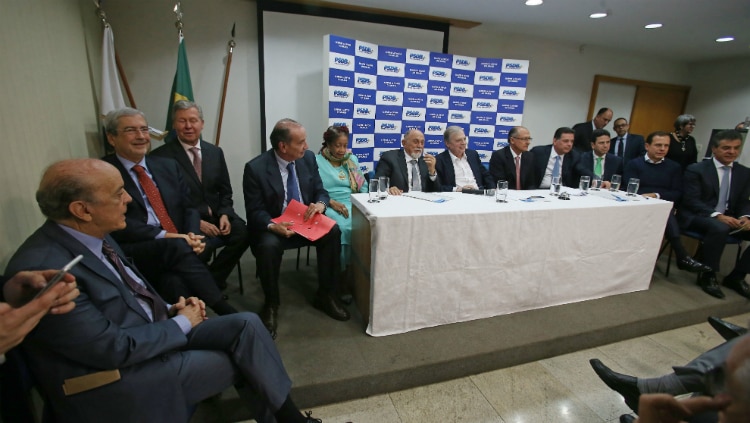 Encontro conta com a presença do governador e do prefeito de São Paulo, Geraldo Alckmin e João Doria - André Dusek/Estadão
