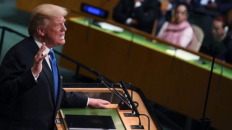 Trump na ONU - Foto: Jewel Samad/AFP