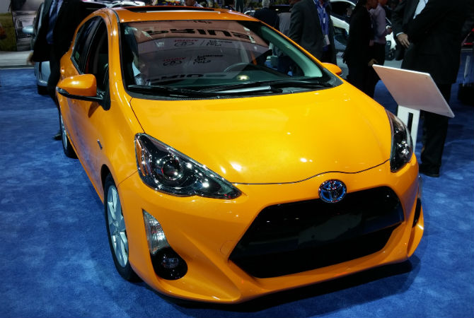 Toyota Prius C reestilizado é exibido no Salão de Los Angeles - Diego Ortiz/Estadão