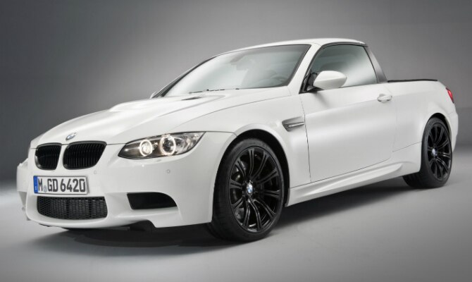 BMW M3 Picape é a mentira mais verdadeira de 1º de abril - Divulgação BMW M3 Picape é a mentira mais verdadeira de 1º de abril - Divulgação