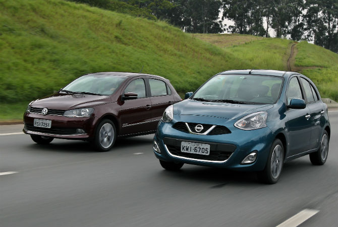 Nissan tem uma vantagem de R$ 5.280 sobre o Gol na tabela da versão topo - Sergio Castro/Estadão Nissan tem uma vantagem de R$ 5.280 sobre o Gol na tabela da versão topo - Sergio Castro/Estadão