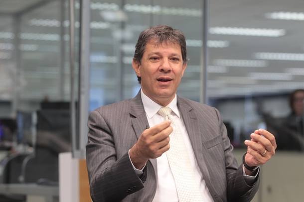 O prefeito de São Paulo e candidato à reeleição Fernando Haddad