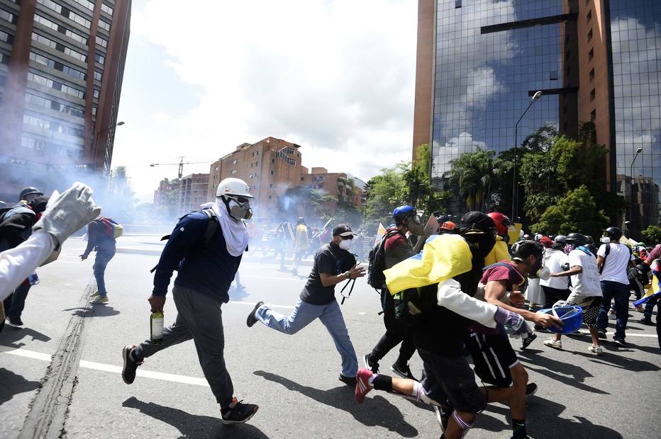 protestos na Venezuela
