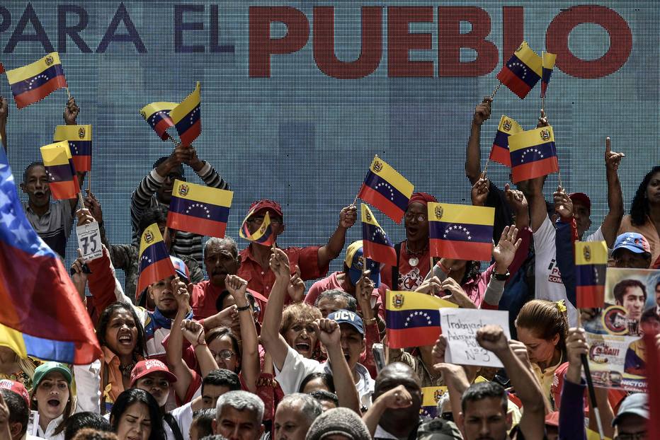 Manifestação na Venezuela