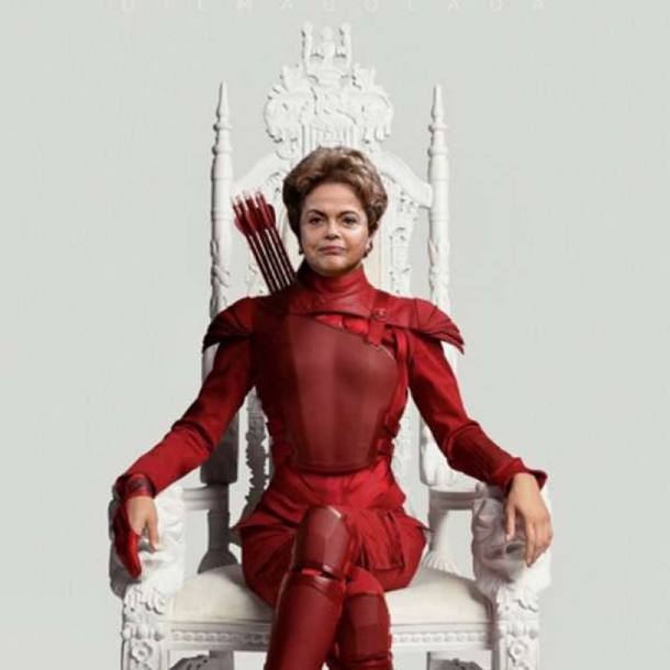 Montagem de Dilma Rousseff como personagem de