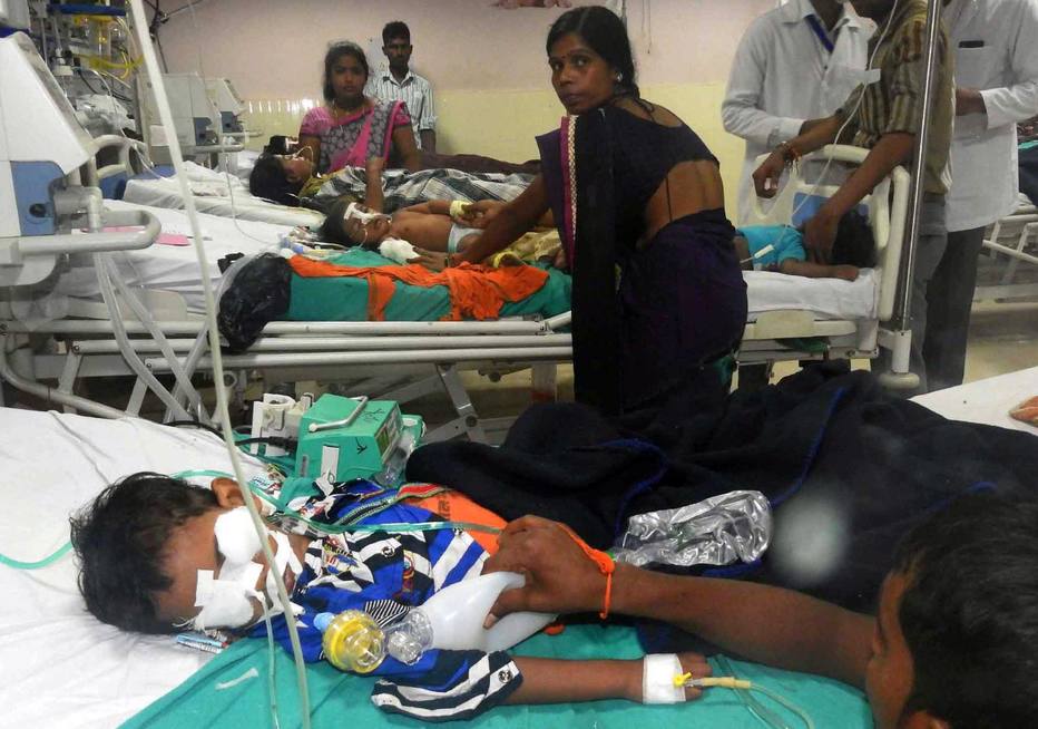 60 crianças indianas morrem por falta de oxigenio
